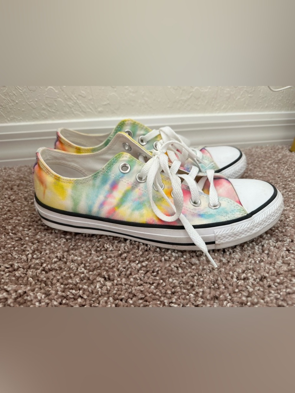 Converse Kids Low Top Sneakers - Pastel Multicolor Tie-Dye